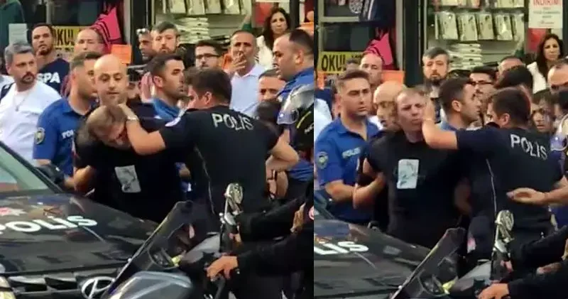 Avcılar da iş yeri ve otomobillere saldırmaya kalktı; polis güçlükle gözaltına aldı