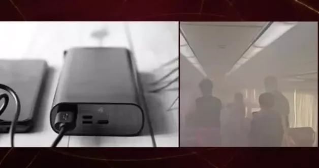 Powerbank tehlikesi kamerada! Trende yaşanan panik anları kamerada