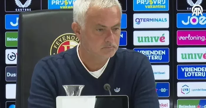 Jose Mourinho dan Feyenoord yenilgisinin ardında açıklama: Birkaç hata dışında...