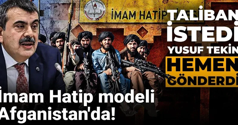 Taliban istedi Yusuf Tekin hemen gönderdi: İmam Hatip modeli Afganistan da!