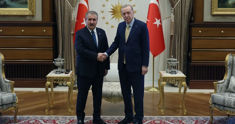 Cumhurbaşkanı Erdoğan, BBP lideri Mustafa Destici yi kabul etti