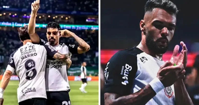 Mükemmel fotoğraf: Gol sevincini rakip taraftarın attığı cisimle yaptı!