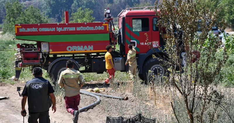 Alev savaşçıları Bilecik teki orman yangınında adeta canlarını dişlerine taktı