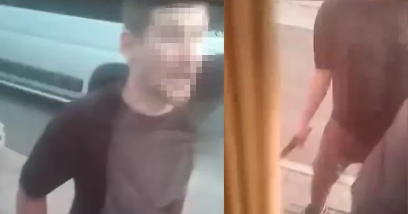 Sürücüyü korna çaldığı için bıçak çekip tehdit etmişti; gözaltına alındı