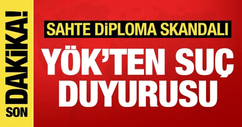 YÖK ten sahte diploma için suç duyurusu