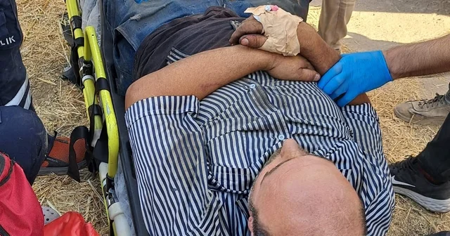 Yem karma makinesine düşen işçiyi itfaiye kurtardı Nevşehir Haberleri