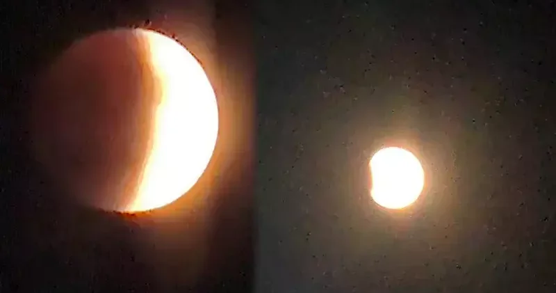 Ay tutulması Hakkari de net bir şekilde izlendi