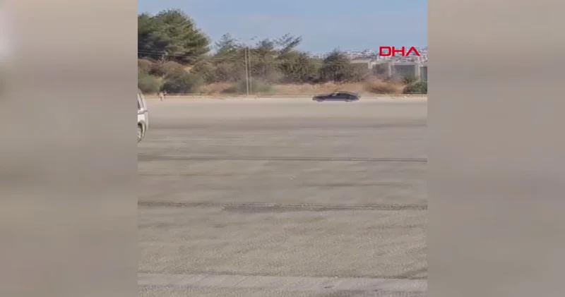 Urla daki drifte jandarmadan suçüstü! Ehliyetine el konuldu