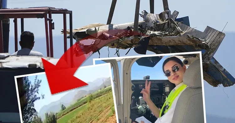 Pilot adayı Berfu hayatını kaybetmişti: Uçağın düşme anının görüntüsü ortaya çıktı