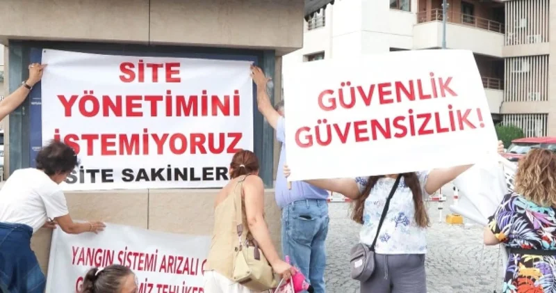 Küçükçekmece de site yönetimine karşı eylem: Kedimi öldürüp çöpe attılar