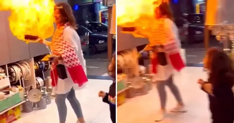 Doğum günü kutlamasında helenyum faciası! Bir anda alev aldı