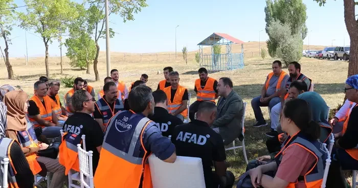 Ağrı da AFAD gönüllülerinin katıldığı yarışma düzenlendi