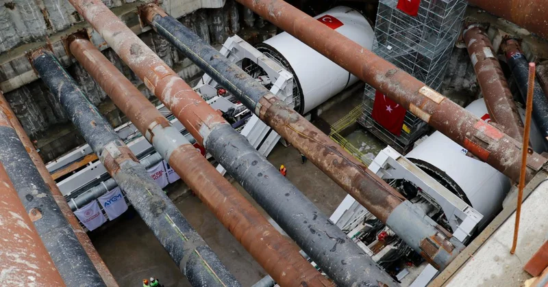Körfezray Metrosu nda 2 tünel açma makinesi kazılara başladı