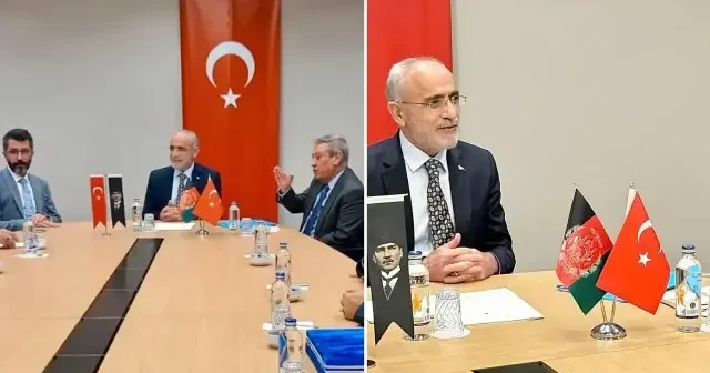 Cumhurbaşkanı Başdanışmanı Topçu Afganistan Milli Adalet Partisi lideri Mesbah ı kabul etti Politika Haberleri
