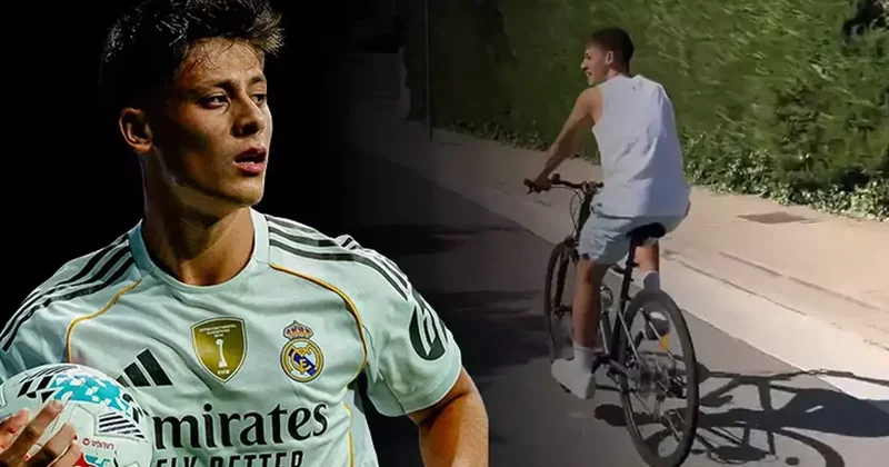 Dikkat çeken şarkı eşliğinde Arda Güler in bisiklet keyfi Fanatik Spor Haberleri Video