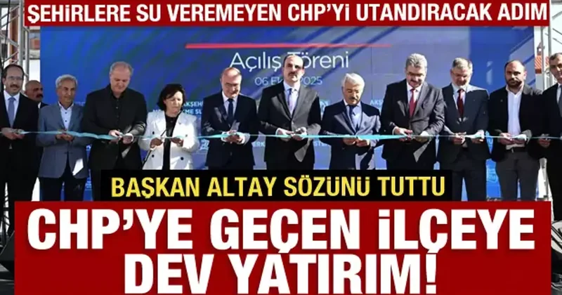 Konya Büyükşehir Akşehir’de 104 km’lik dev içme suyu yatırımını hizmete açtı