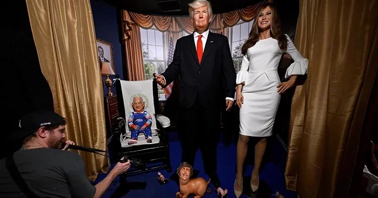 İspanya da Trump karşıtı eylem: Katil Bebek Chucky kostümlü Netanyahu