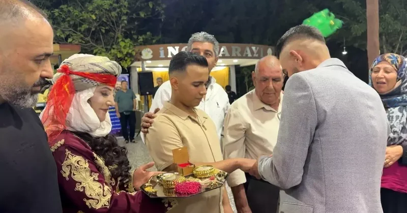 Gelin ve damat farklı ülkelerde nişanlandı