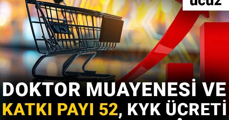 TÜİK in sepeti ucuz! Doktor muayenesi ve katkı payı 52, KYK ücreti sadece 957 lira!