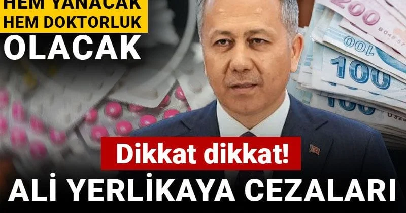 Dikkat dikkat! Ali Yerlikaya cezaları tek tek açıkladı: Bunu yapan hem yanacak hem doktorluk olacak