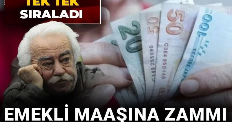 Emekli maaşına zammı 3 ay önceden açıkladı: Şartları tek tek sıraladı