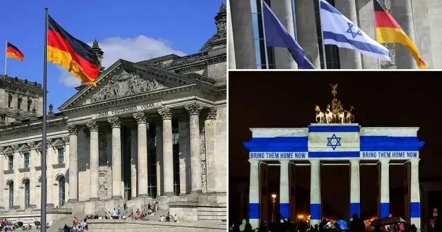 Almanya dan katillere diyet: Brandenburg Kapısı na İsrail bayrağı yansıtıldı Dünya Haberleri