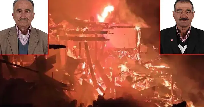 Yangın çıkan ev çöktü, engelli 2 kardeş hayatını kaybetti