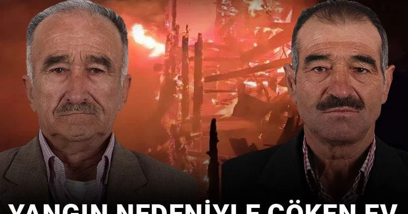 Adana’da kabus gecesi! Yangın nedeniyle çöken ev 2 engelli kardeşe mezar oldu