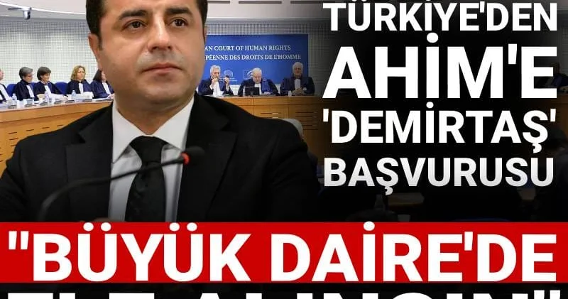 Son Dakika Türkiye den AİHM e yeni Demirtaş başvurusu: Karar Büyük Daire de ele alınsın