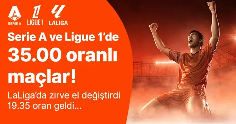 Haftanın sürprizleri LaLiga’dan geldi. İtalya’daki gol düellosu 35.00 oran getirdi! İşte geride bıraktığımız haftanın en yüksek oranları İddaa Spor Haberleri
