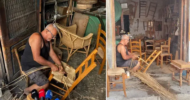 KKTC deki 76 yıllık baba mirası iskemleci: Ömrüm yettiğince yapacağım