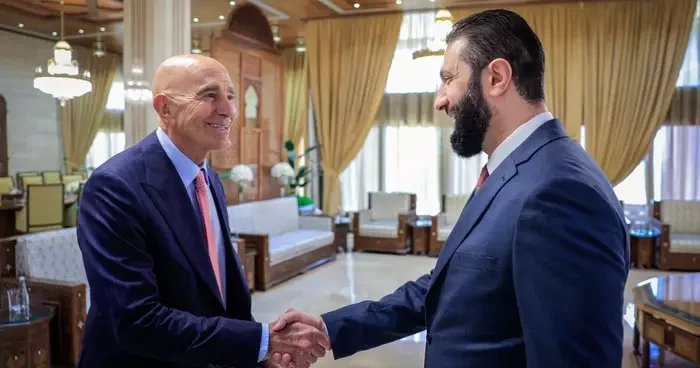 Son dakika Dikkat çeken bir temas daha! Şara ile Barrack bir araya geldi: Fotoğraflar paylaşıldı