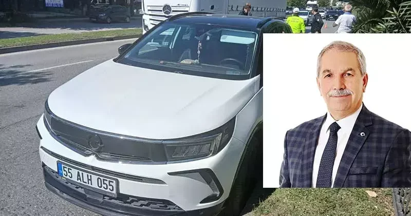 Samsun’da, eski ilçe belediye başkanı kazada yaralandı