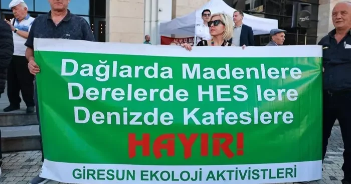Giresun da vahşi madenciliğe tepki: Maden şirketlerinin faaliyetleri tarım ürünlerinin geleceğini tehdit ediyor