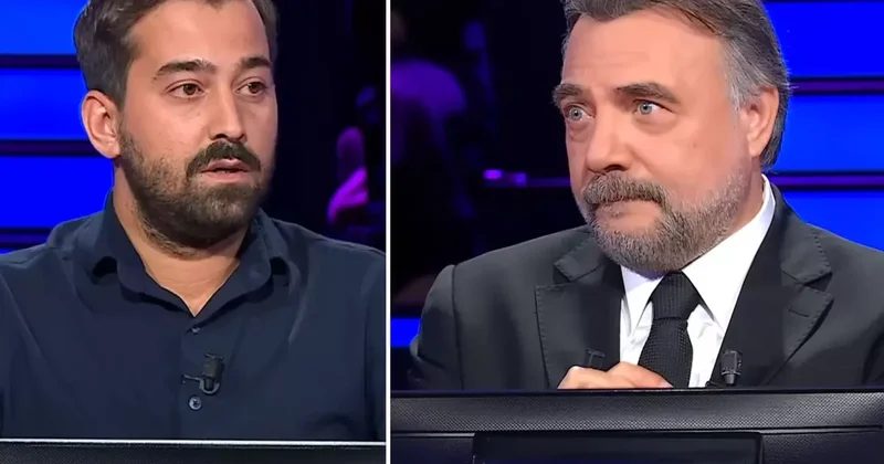 Sunucunun bakışlara dikkat! Milyoner e damga vuran futbol sorusu