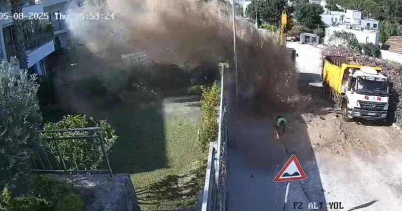 Bodrum da içme suyu isale hattı patladı Güncel haberler