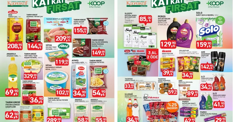 Tarım Kredi Kooperatif Market 6 12 Mayıs ürünler kataloğu! İndirim rüzgarı esiyor