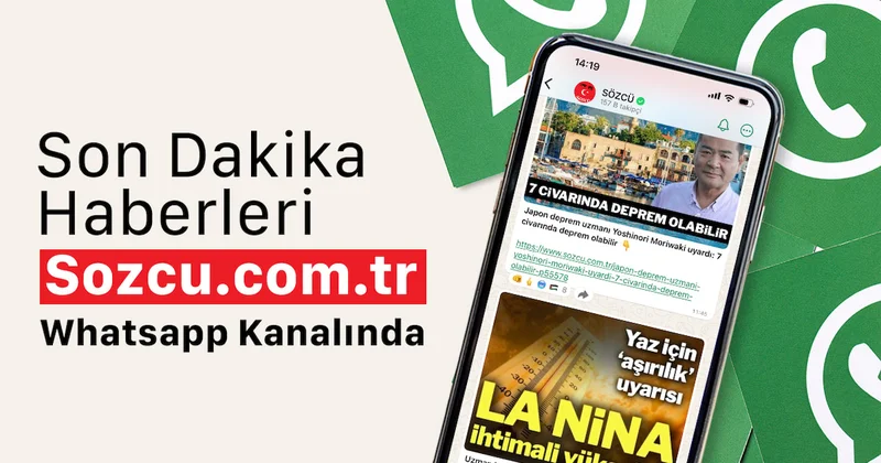 Son dakika haberler .tr WhatsApp kanalında Sözcü Gazetesi