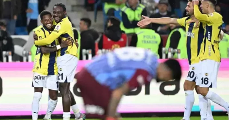 Fenerbahçe Trabzonspor maçının sonucu belli oldu, kazanan konuk takım oldu