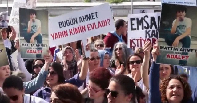 Mattia Ahmet Minguzzi davasında ikinci duruşma: Adliye önünde toplanan gruptan adalet çağrısı VİDEO İZLE