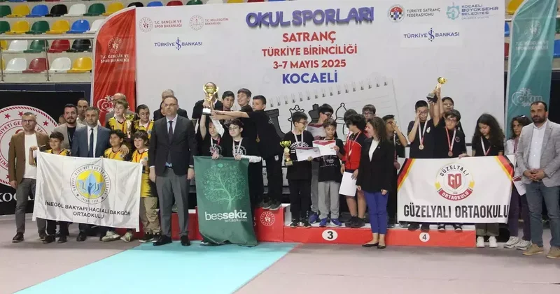 Türkiye Okul Sporları Satranç Şampiyonası Kocaeli’de tamamlandı