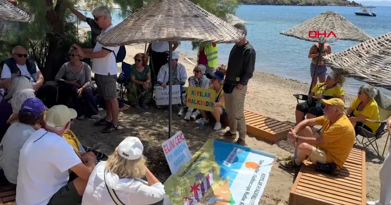 Bodrum da Kıyılar halkındır eylemi
