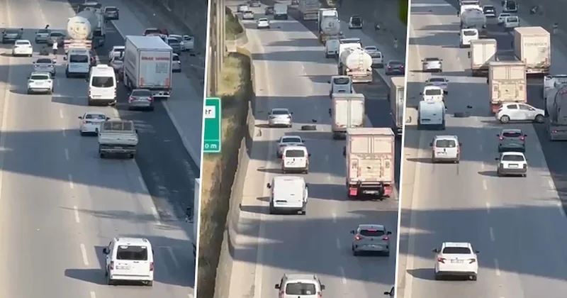 Patlayan lastik trafiği birbirine kattı, zincirleme trafik kazası meydana geldi Sözcü Gazetesi