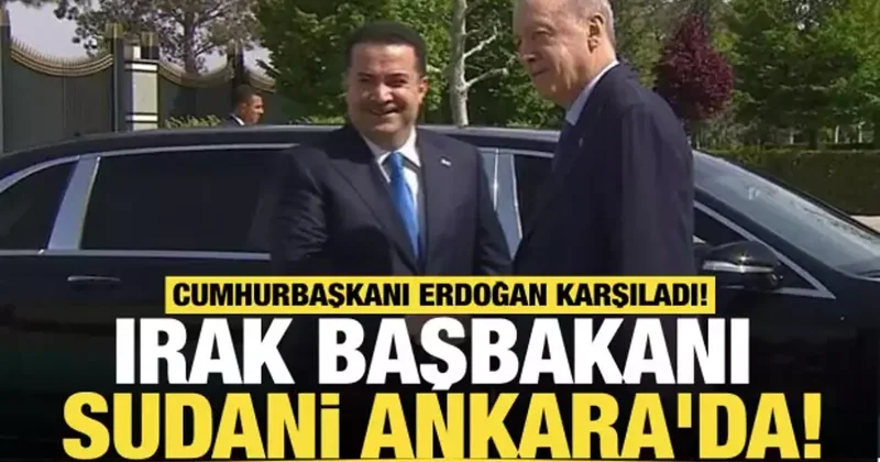 Son dakika... Irak Başbakanı Ankara da! Cumhurbaşkanı Erdoğan karşıladı!