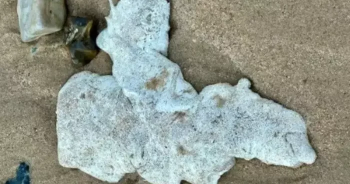 Plajda aniden ortaya çıkan beyaz lekeler endişe yarattı! Kimse ne olduğunu anlayamadı: Uzak durun