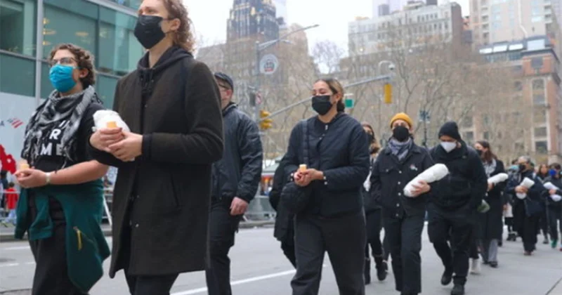 Ölen Filistinli bebekler için New York ta gösteri