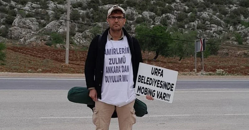 Şanlıurfa Belediyesi’nin engelli personeli, mobbinge karşı başlattığı yürüyüşte Ankara’ya ulaştı