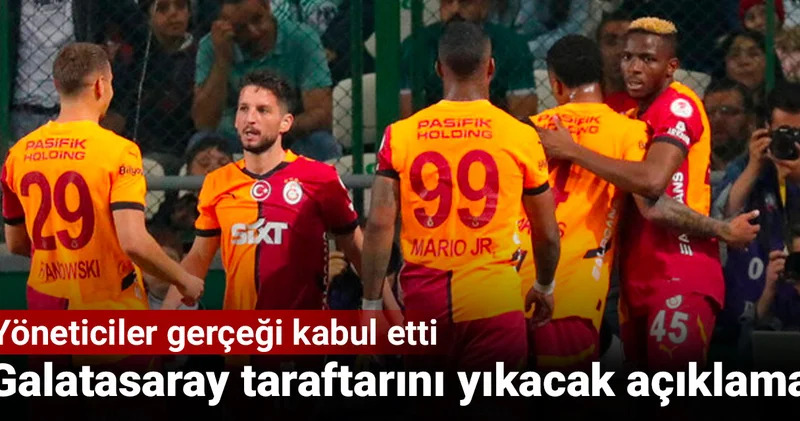 Galatasaray yönetiminden taraftarları yıkacak açıklama