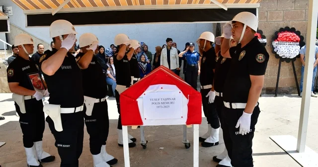 Kalp krizi geçiren polis memuru son yolculuğuna uğurlandı Kırşehir Haberleri