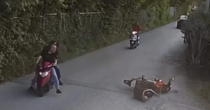 Devrilen motosikletin sürücüsü ağır yaralandı Sözcü Gazetesi